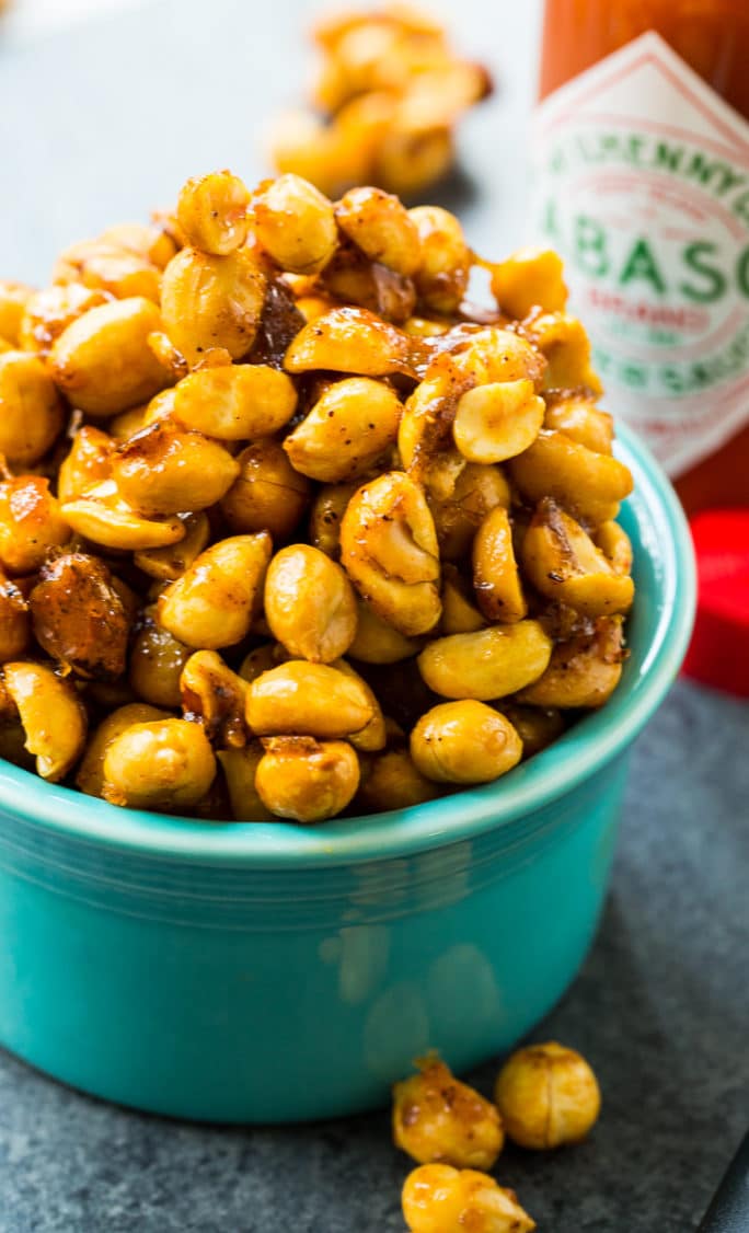 Slow Cooker Sweet and Spicy Nuts