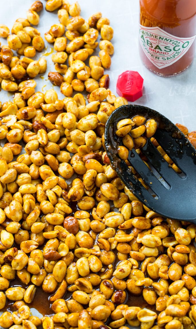 Slow Cooker Sweet and Spicy Nuts