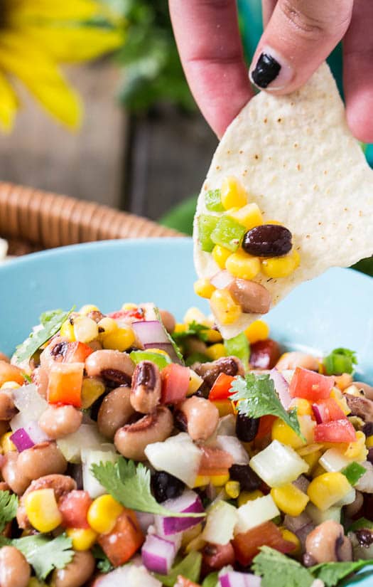 Texas Caviar Bean Dip - Spicy Southern Kitchen