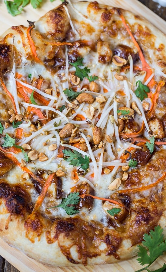 Thai Chicken Pizza - California Pizza Kitchen copycat