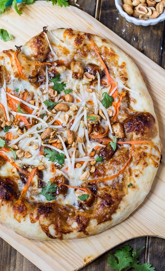 Thai Chicken Pizza - California Pizza Kitchen copycat