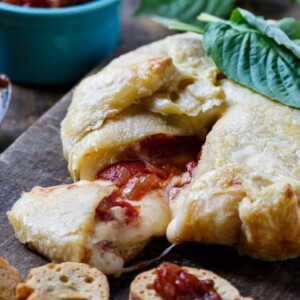 Wrapped Brie with Tomato Chutney