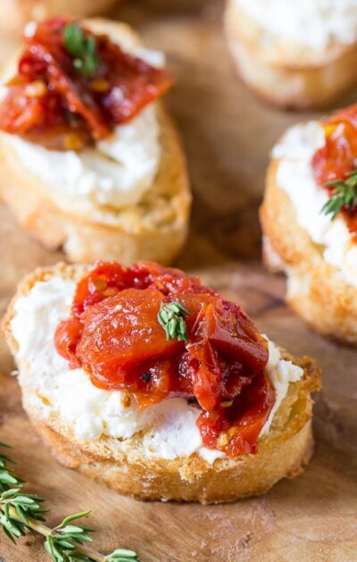 Tomato Jam Crostini - Spicy Southern Kitchen