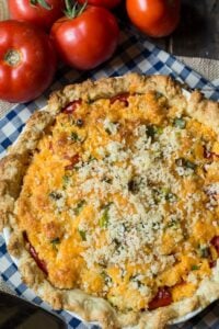 Savory Tomato Pie Recipe- a southern favorite