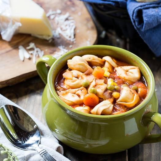 Soupe aux tortellinis