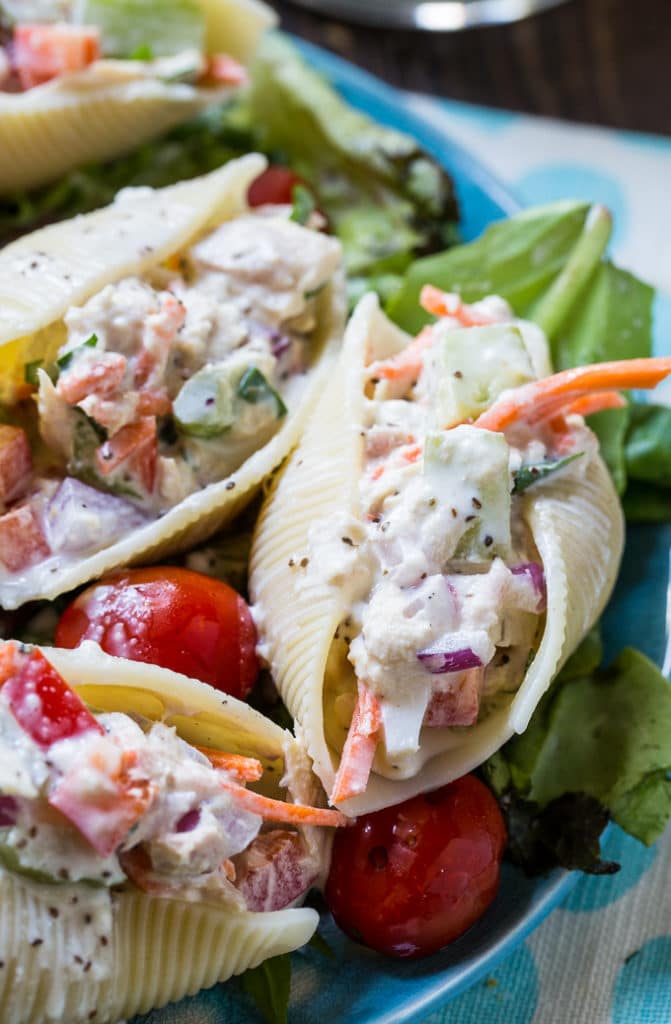 Tuna Salad Stuffed Jumbo Shells Spicy Southern Kitchen