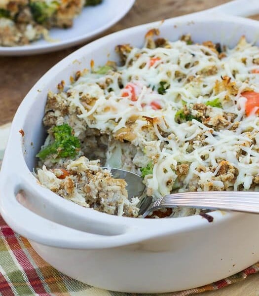 Turkey and Stuffing Casserole