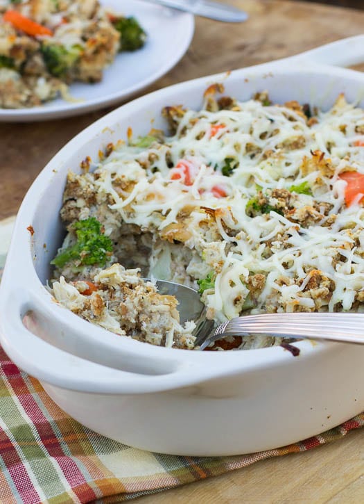 Turkey and Stuffing Casserole