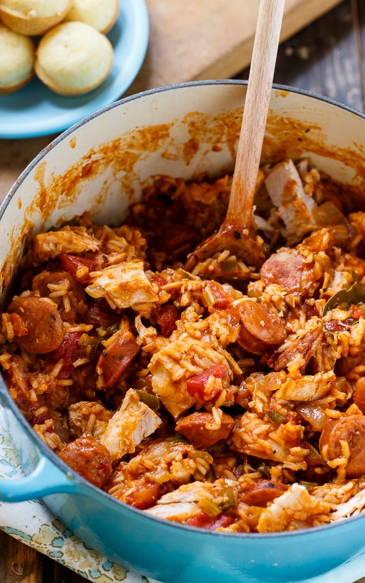 Leftover Turkey Jambalaya #thanksgiving