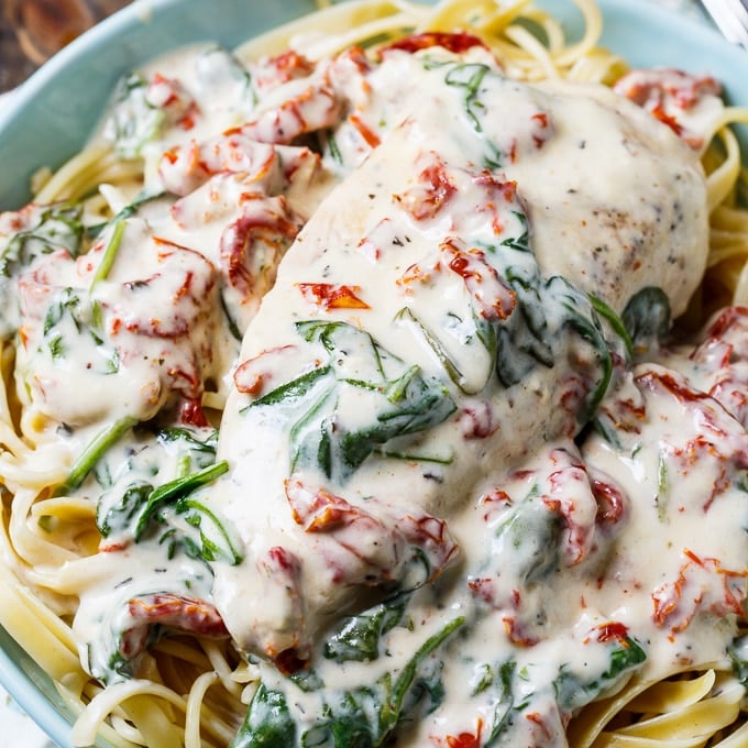 Slow Cooker Creamy Tuscan Chicken