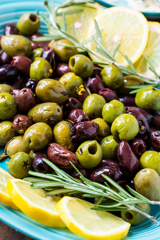 Warm Rosemary Olives