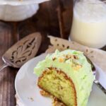 Watergate Cake- a vintage recipe using cake mix and pistachio pudding. Super easy and so easy to make.