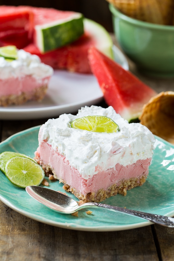 Salted Sherbet Watermelon Bars