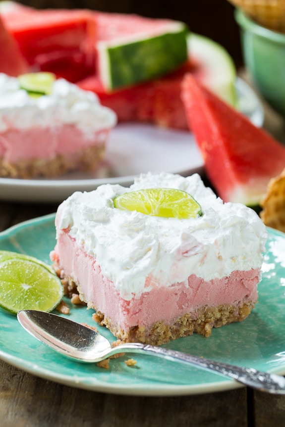 Salted Sherbet Watermelon Bars