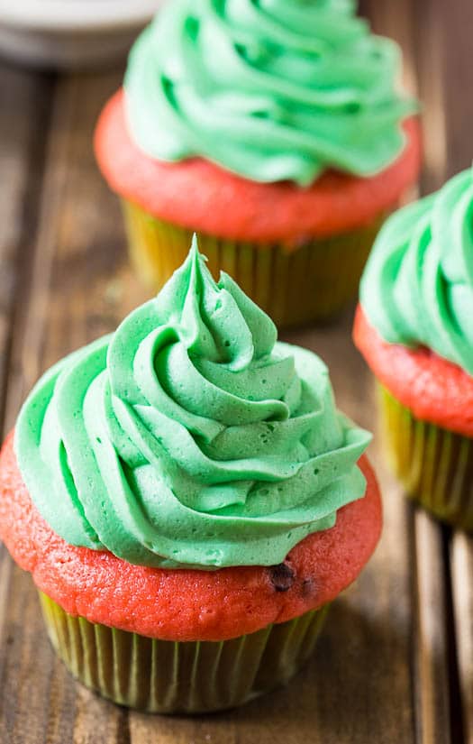 Watermelon Mojito Cupcakes