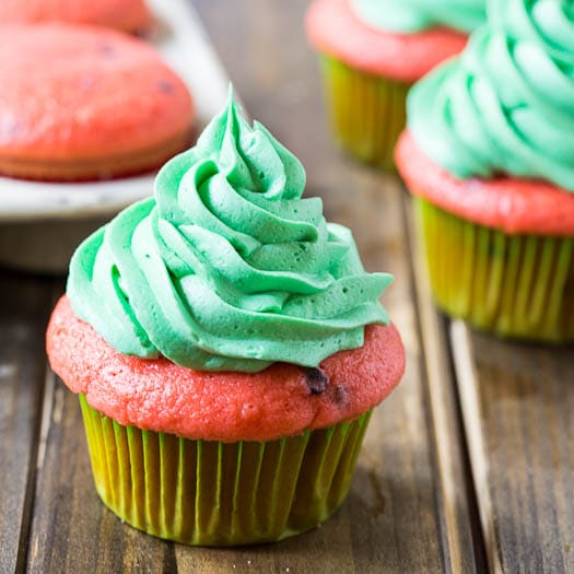 Watermelon Mojito Cupcakes