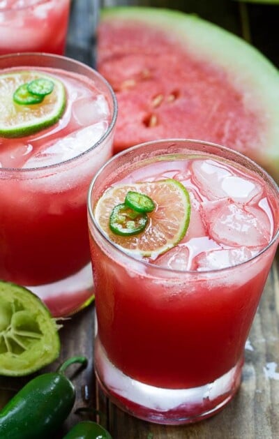 Jalapeno Watermelon Margarita - Spicy Southern Kitchen