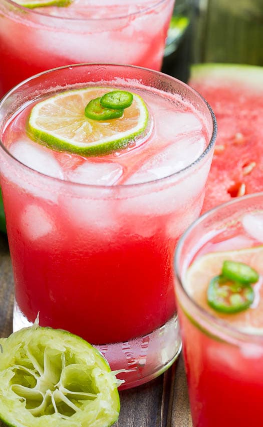 Jalapeno Watermelon Margaritas
