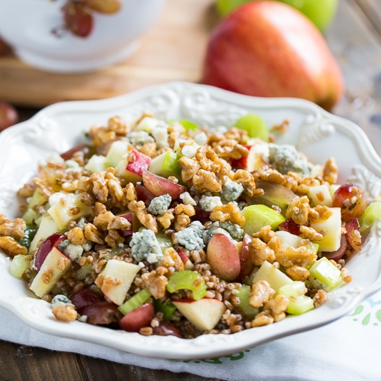 Wheat Berry Waldorf Salad | No Fuss Ways To Prepare Wheat Berries