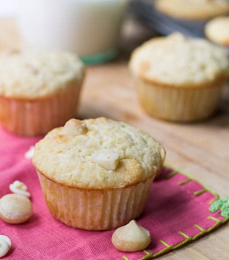 White Chocolate Macadamia Nut Muffins - Spicy Southern Kitchen