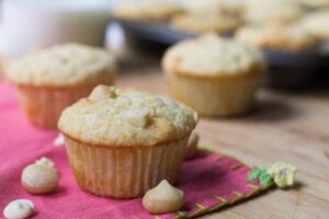 White Chocolate Macadamia Nut Muffins