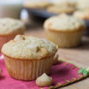 White Chocolate Macadamia Nut Muffins