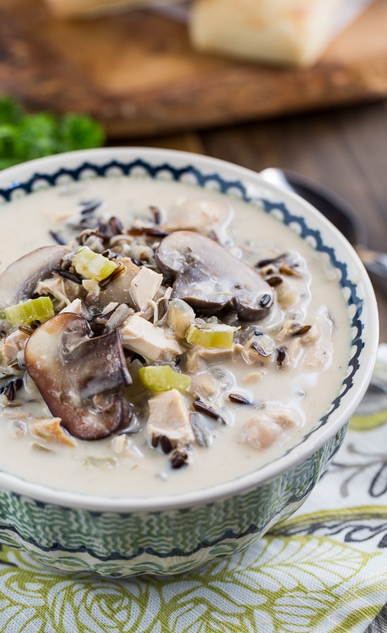 Chicken and Wild Rice Soup - thick and hearty!