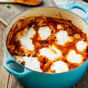 One POt Ziti with Sausage and Ricotta