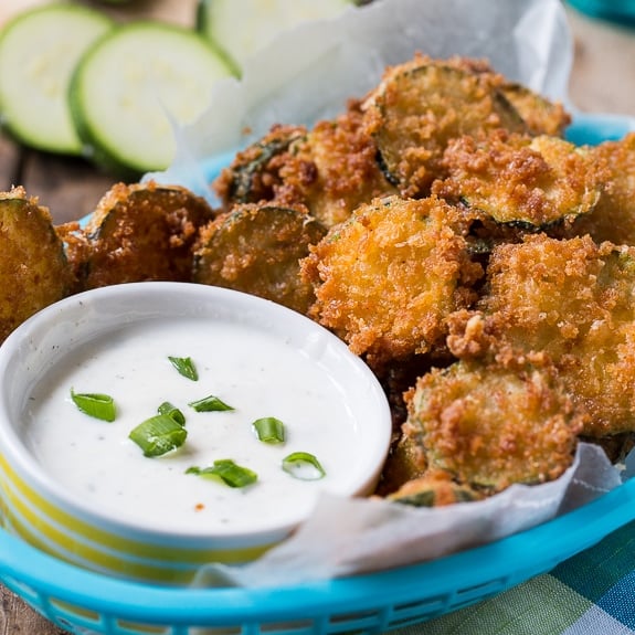 Fried Zucchini Chips Spicy Southern Kitchen