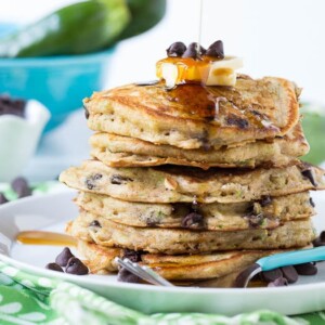 Chocolate Chip Zucchini Bread Pancakes